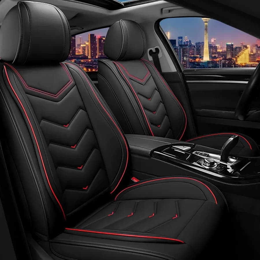 Car Seat Covers for RAM 1500 20122025 Elegant sports seat cover Set of premium leather car seat covers for standard 2 places i
