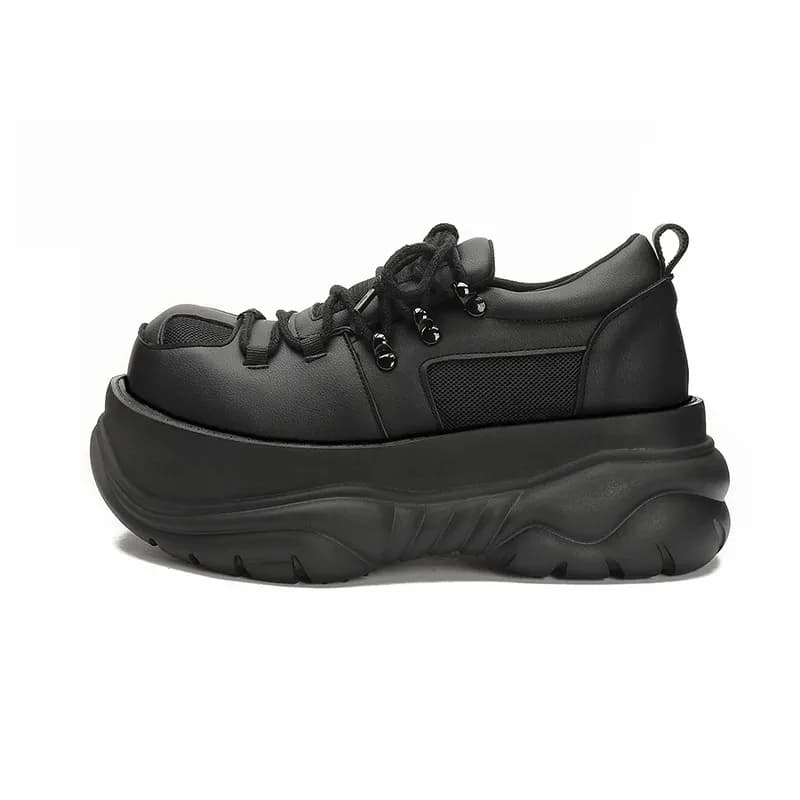 Women's Chunky sneakers 2026, Women's Casual Luxury Shoes Leather, Increase Height 7CM, Signed Shoes, Zapatos Mujer