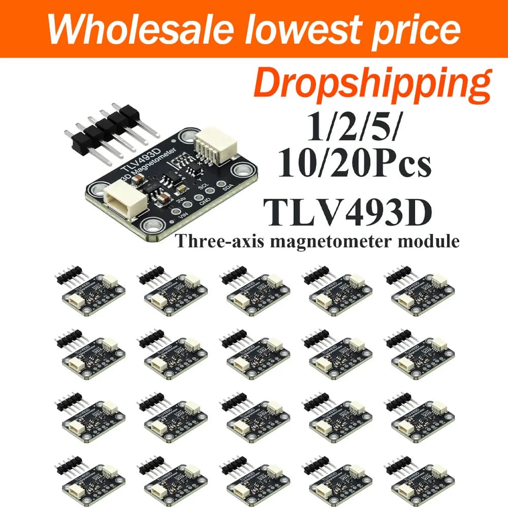 1~20Pcs TLV493D Triaxial Magnetometer Module Qwiic STEMMA QT I2C Digital Magnetic Sensor Position Detection For Arduino DIY