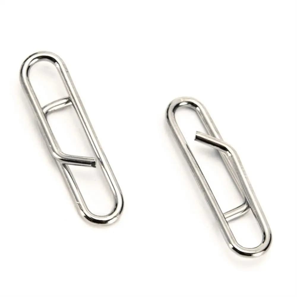 Stainless Steel Hook Connector Fishing Esca Connector Snap Connector for Block Swivel Connector Fishing Swivel Connector