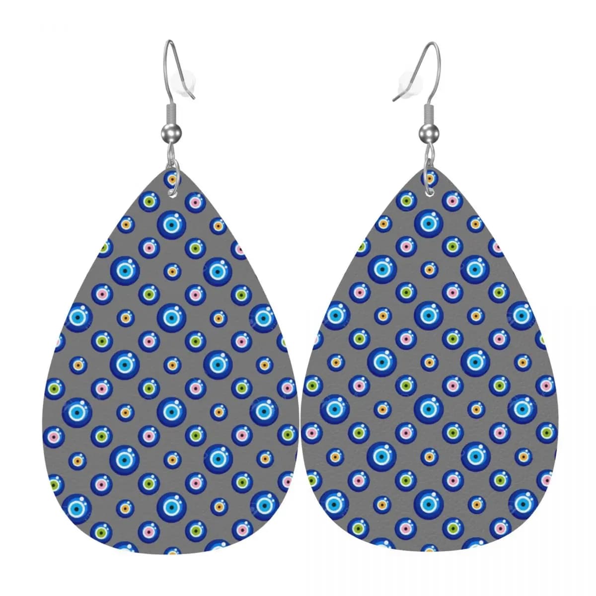 Orecchini a goccia in pelle con motivo senza cuciture personalizzati per accessori di gioielli con ciondoli portafortuna Hamsa per San Valentino
