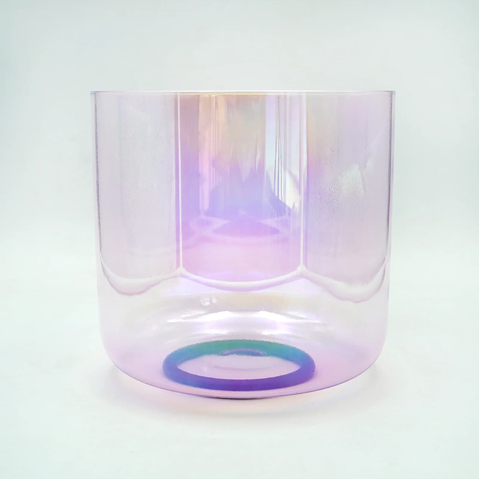 STAR LINKUP 6-Inch F Purple Clear Cosmic Light Crystal Singing Bowl - Musical Instrument for Sound Healing Stress Relief Cleansi