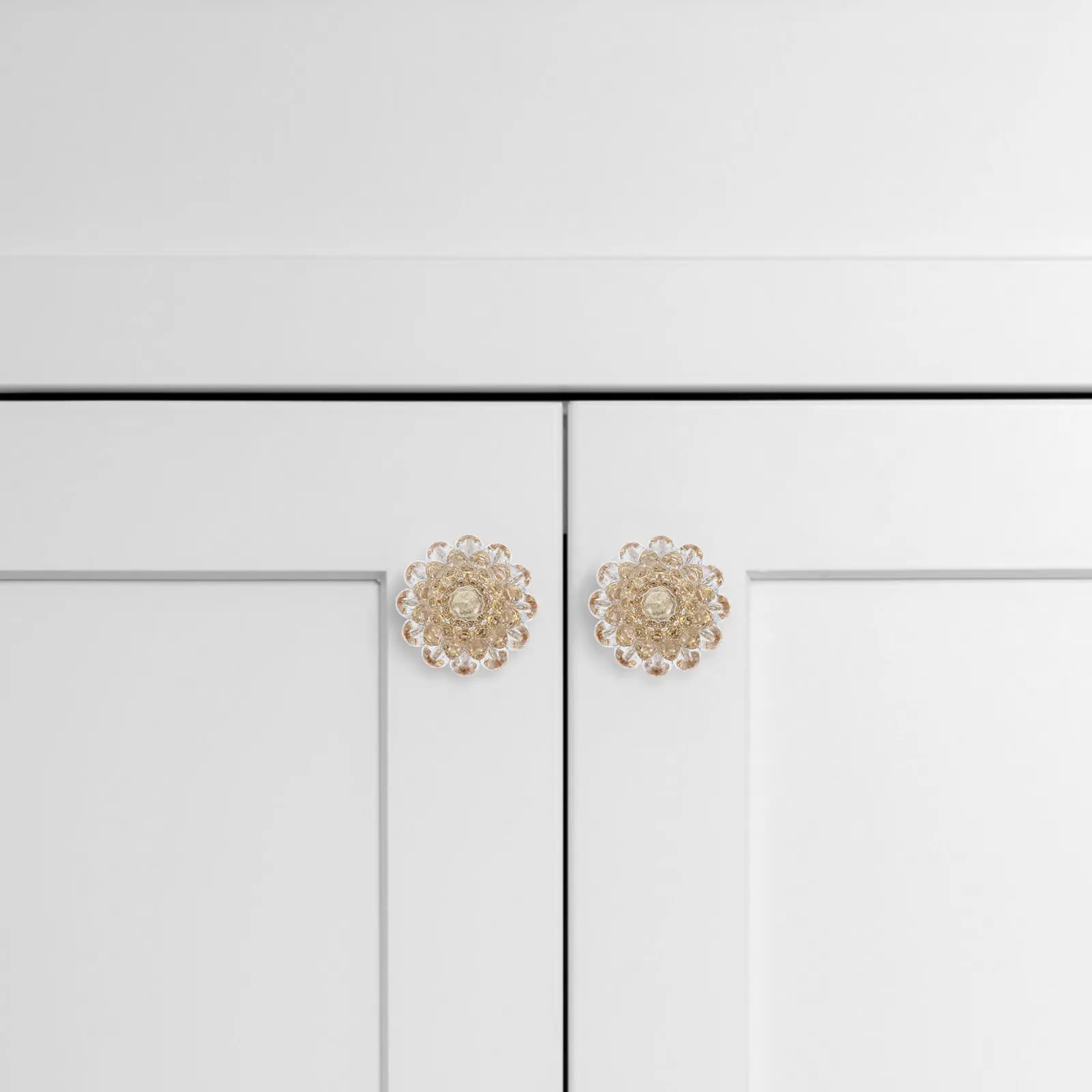 10 Pezzi Maniglie per Cassetti in Cristallo, Pomelli Trasparenti in Acrilico per Armadietti, Cassettiere, Mobili e Camere dei Bambini, Stile Mid-Century