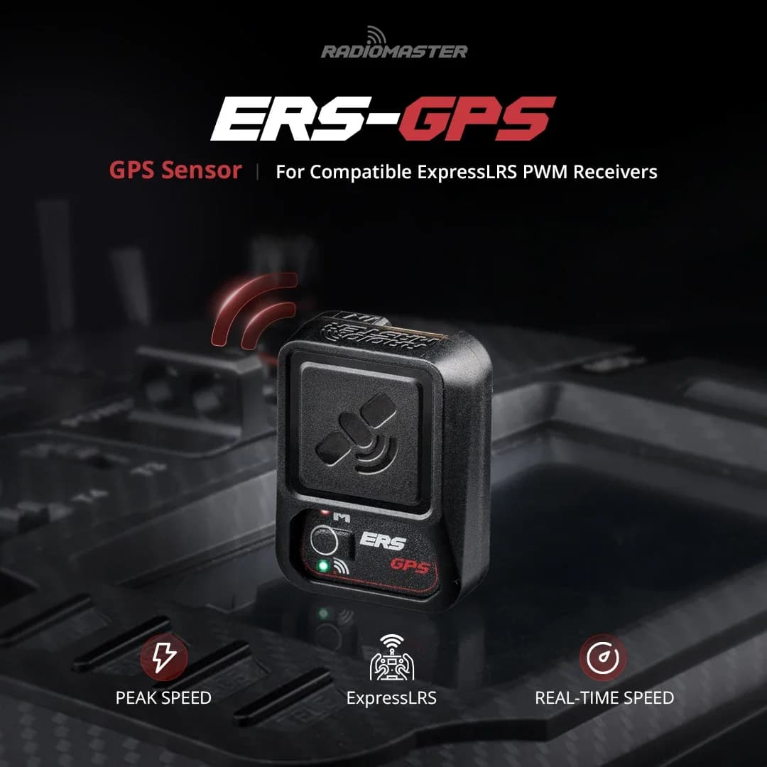 Radiomaster ERS-GPS - Sensore GPS di precisione per ricevitori PWM ELRS