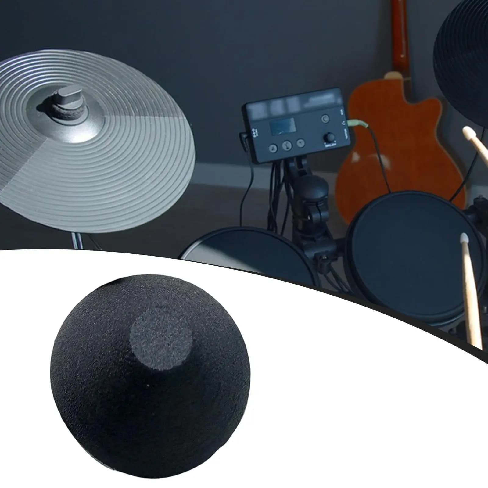 Parti del cuscinetto a cono in schiuma per batteria elettronica, portatili, veloci, accessori per batteria Sostituzione del cono a grilletto piezoelettrico per percussioni