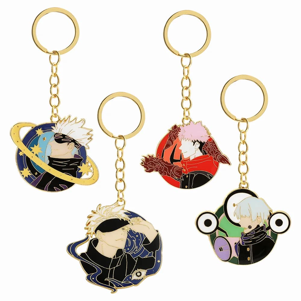 Anime Jujutsu Kaisen Gojo Satoru Keychain Carino Yuji Itadori Car keychain Pendant Bag Accessories with Cosplay backpack pendants