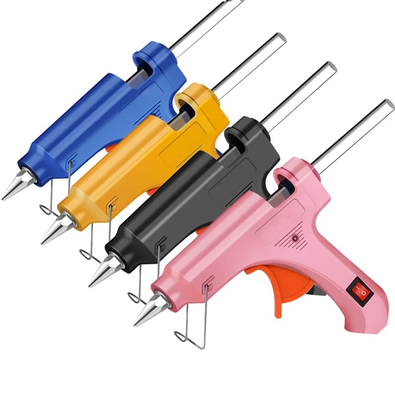 Mini Hot melt Glue Gun 30W High Temperature Silicone Gun,DIY Projects, Repairs ,Artistic Creation,with 1-50pcs 7mm Glue Sticks