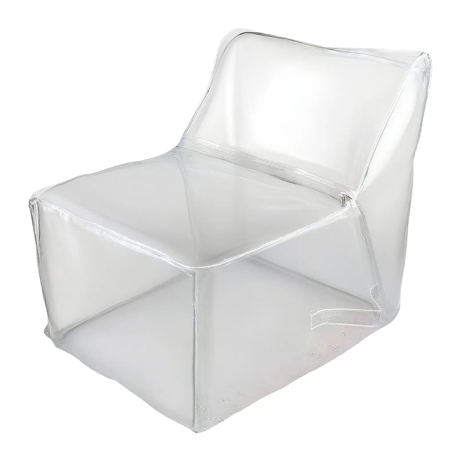 Copertura Trasparente per Poltrona Sacco a Forma di Peluche, Riutilizzabile, Organizzatore per Giocattoli, Pouf per Adulti e Bambini, Decorazione per la Stanza, Divano Relax