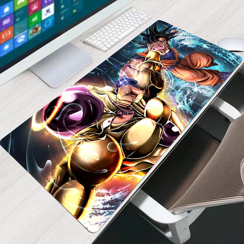 Tappetino per mouse 90x40cm Anime Gaming Accessori Mousepad DBZ Dragon Ball Frieza Grande Tappetino da Scrivania per Tastiera Computer Varmilo