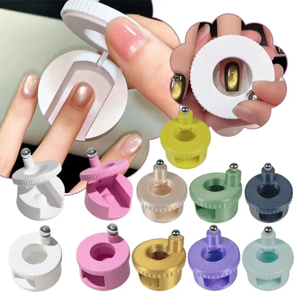 360 ° Magnete Rotante per Unghie Effetto Occhio di Gatto, Bacchetta Magnetica Potente per Effetto Perline di Vetro Luminose, Strumento Fai-da-te per Nail Art con Smalto Gel, 1 Pezzo
