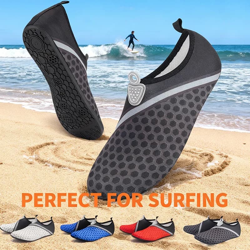 Beach Water Shoes for Men, Woman and Child, Nude Foot sneaker for Swimming, Water Sports, Gym, Yoga, Fitness, Dance, Surfing, Diving and Snorkeling