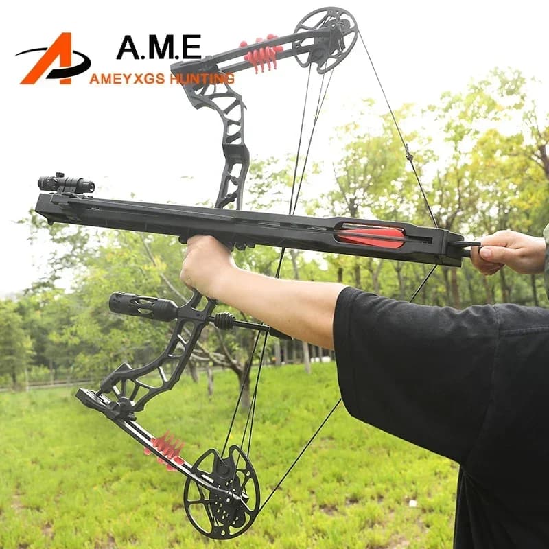 Archery Arrow Track Compound Bow Recurve Bow Arrow Launcher 6pcs Pure Carbon Arrows For Hunting Shooting Launching Orbital