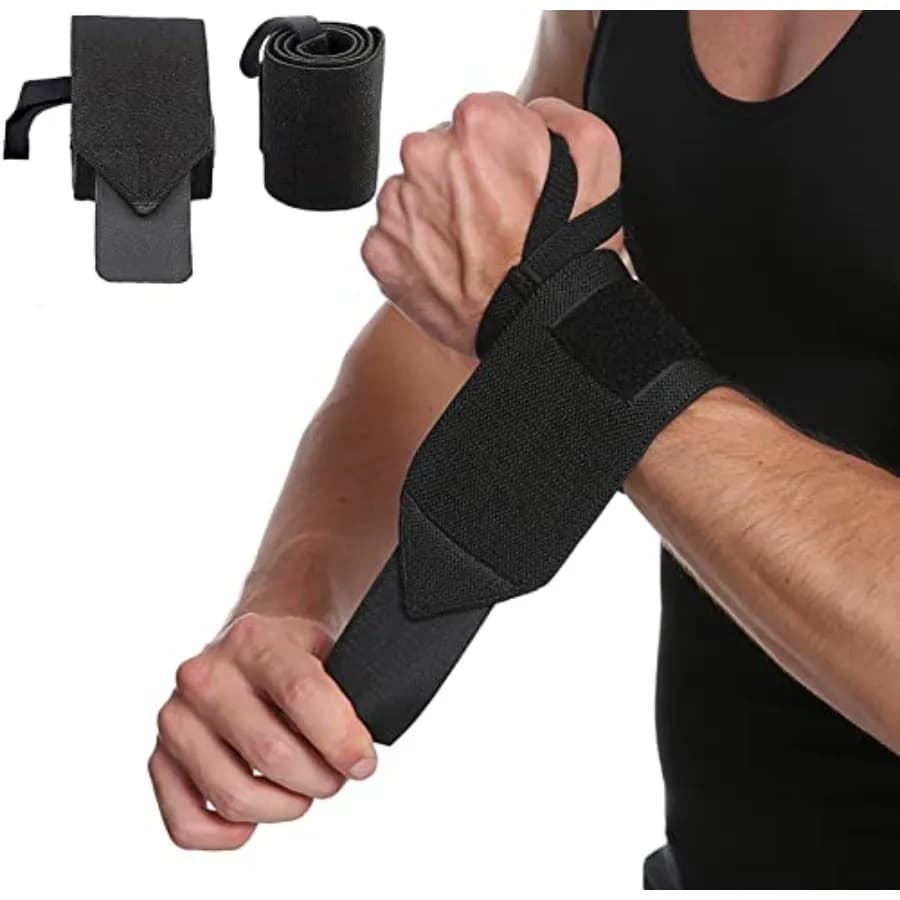 SUJAYU Wrist Wraps, 2 Pack Wrist Brace Wrist Straps for Weightlifting, Wrist Straps Lifting Straps Wrist Weights Carpal Tunnel