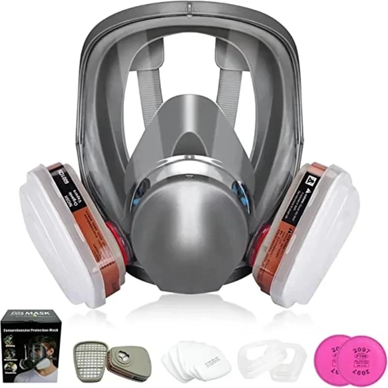 SJL 27 in 1 6800 Pittura industriale Spruzzo Respiratore Maschera antigas 3 in 1 Vestito di sicurezza Filtro da lavoro Polvere Maschera a pieno facciale Maschera antigas