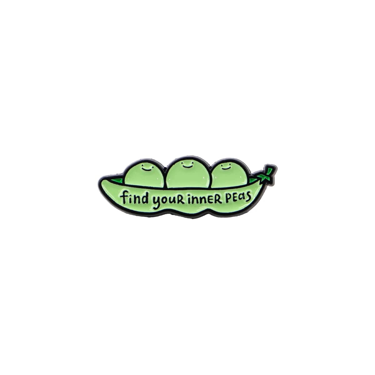 Find your inner peas Enamel Pin Cartoon Pea Quote Lapel Badges on Backpack Brooch for Clothes Jewelry Souvenir Gifts for Friends