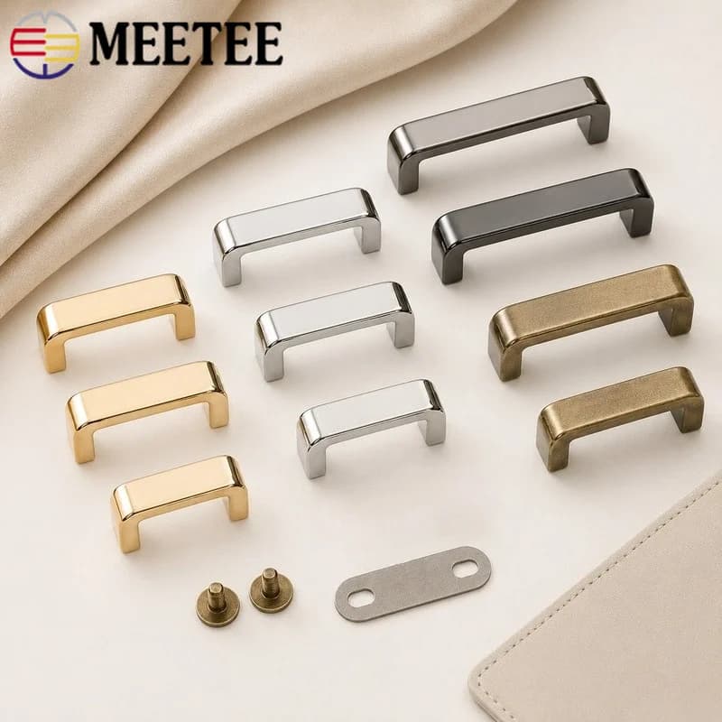 10Pcs 13-38mm Metal Arch Bridge Buckle with Screw for Handbag Strap Belt Side Clip Leather Hardware Connector Accessory Craft
