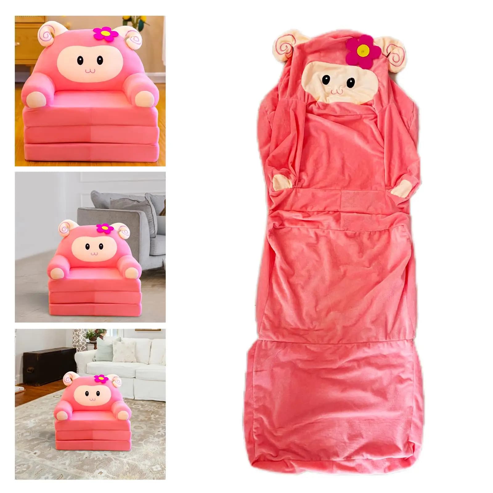 Toddler Lovely Children Chair Seat Slipcover Furniture Protector for Bedroom