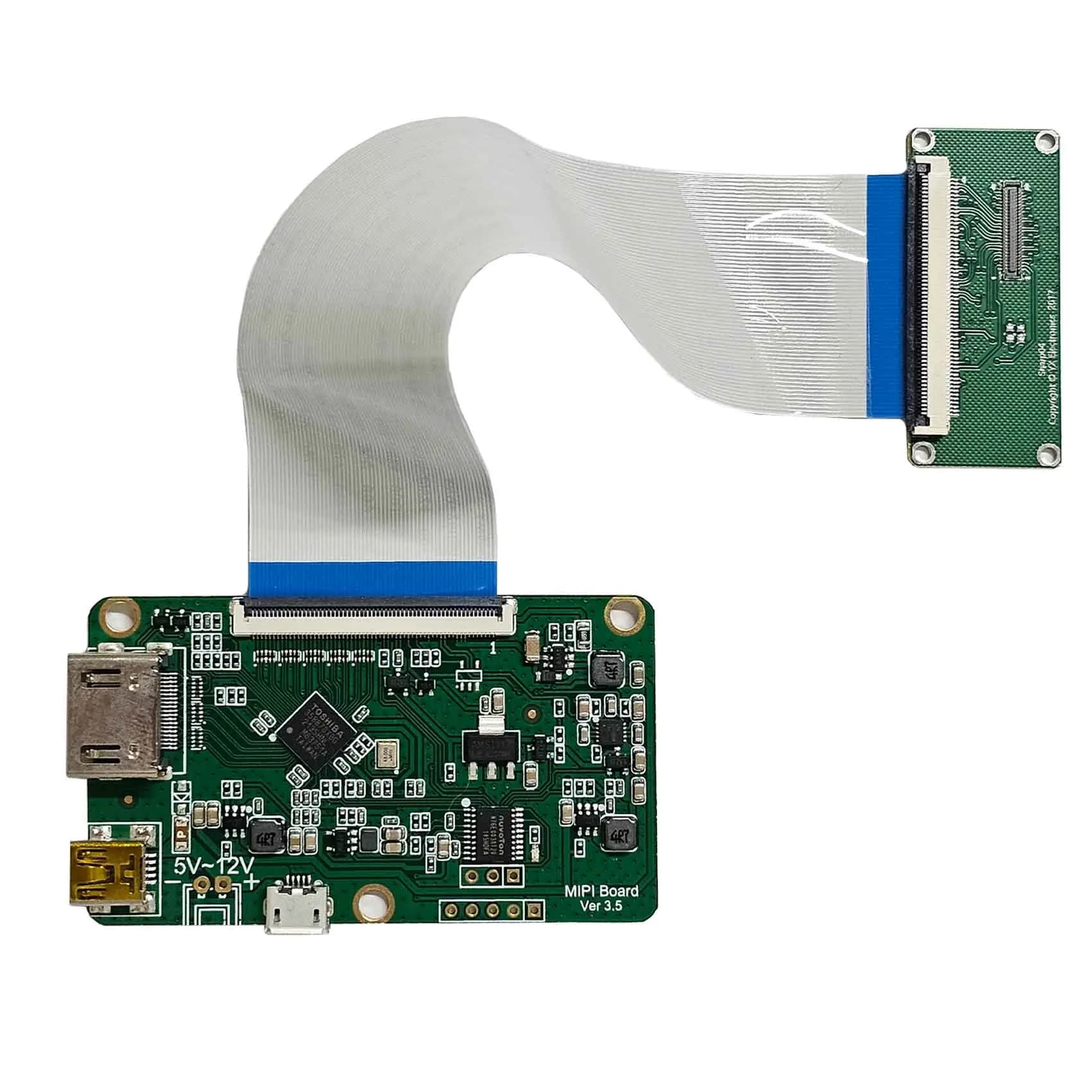 Input Usb 5V card Mipi to 60pin works for 5.5 inch Lcd controller board 1440 x2560 muslimhd-Mi to Mipi to Pc Raspberry Pi