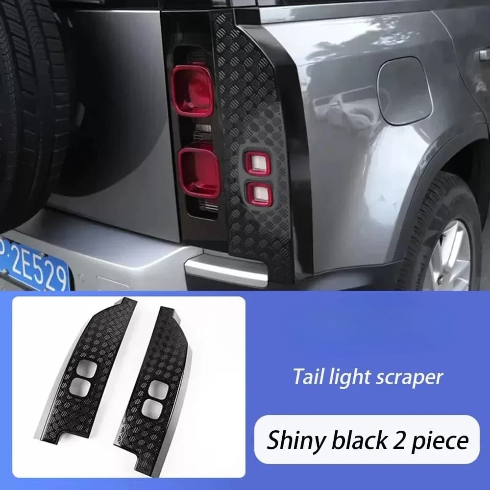 Taillight protection cover For 20-24 Land Rover Defender 90 110 130 Taillight protection cover decorative sticker ABS 2pcs
