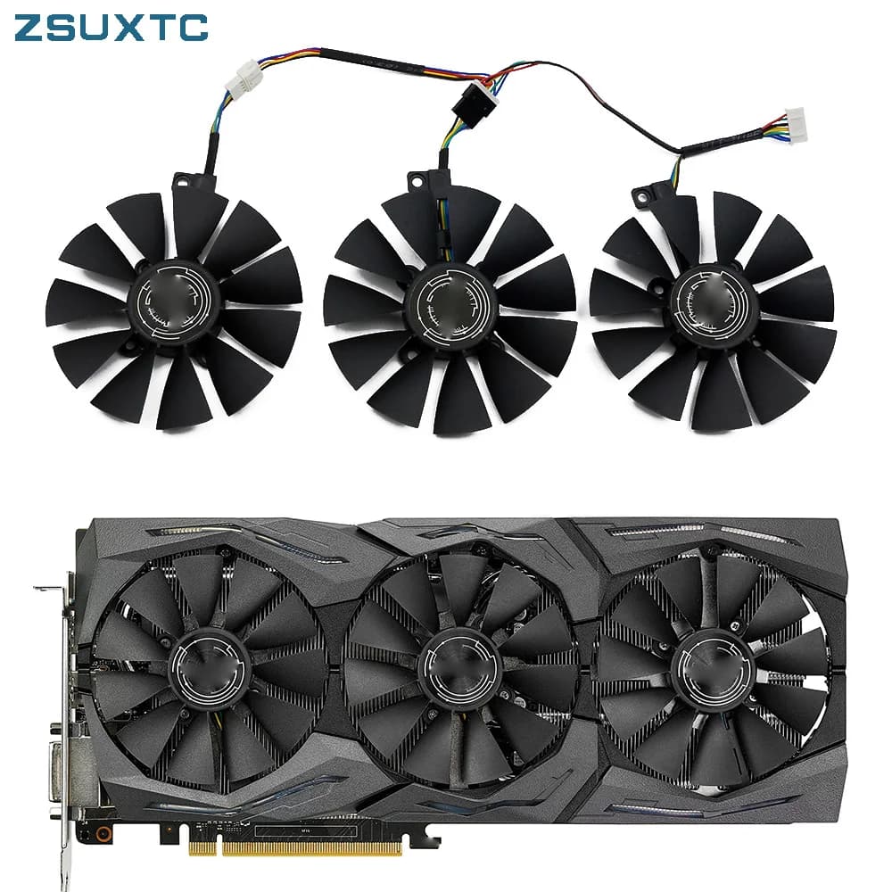 Sostituzione 87MM T129215SU 6pin per ASUS Strix GTX 1070 OC 1080 1060 1080Ti RX480 GTX1080 dispositivo di raffreddamento della ventola della scheda Video