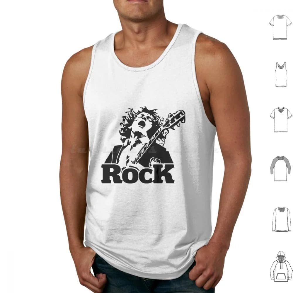 Best Young Rock Canotte Canottiere Senza maniche Musica Vita Angus Jazz Band Live Angus Indie Musicista Live Aid Angus Umorismo Chitarra