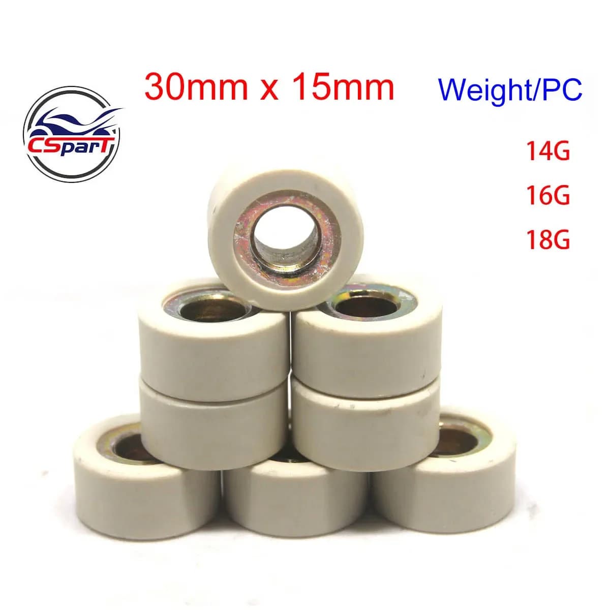 30X15 14G 16G 18G Variator roller weight slider for Stels ATV UTV 500H 700H Hisun 500 700 Qlink 90700-F39-0000 5 21300-F39-0000