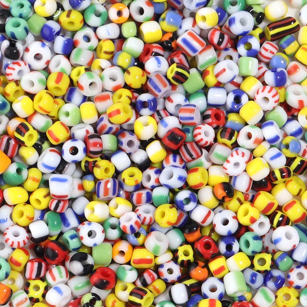 Perline acriliche a forma di anguria da 10g 4mm, distanziatori a strisce per creazione gioielli, fai da te, ricamo, braccialetti fatti a mano, all'ingrosso