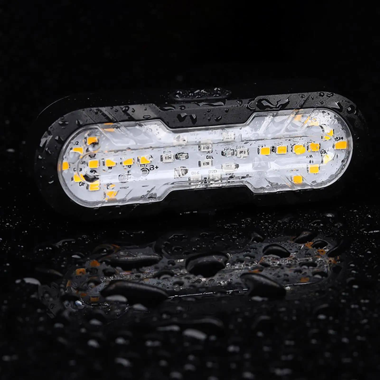 Indicatori di direzione per bici, segnali ricaricabili da 1200 mAh con telecomando, indicatori di direzione di sicurezza per ciclisti, uomini e donne