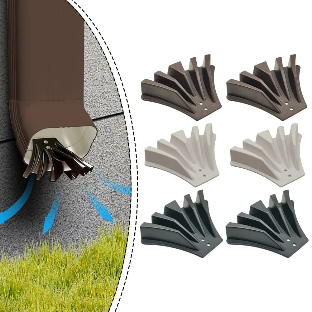 2 Prolunghe per Grondaie per lo Sversamento dell'Acqua Piovana, Compatibili con Grondaie 3x4 e 2x3 per Ridurre l'Erosione del Suolo e i Problemi alle Fondamenta