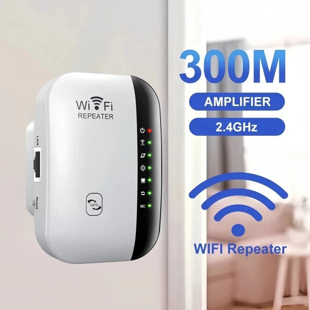 Ripetitore WIFI wireless 300Mbps 2.4G Wifi Range Extender Amplificatore ripetitore segnale Wi-Fi Adattatore scheda di rete 802.11N Facile impostazione