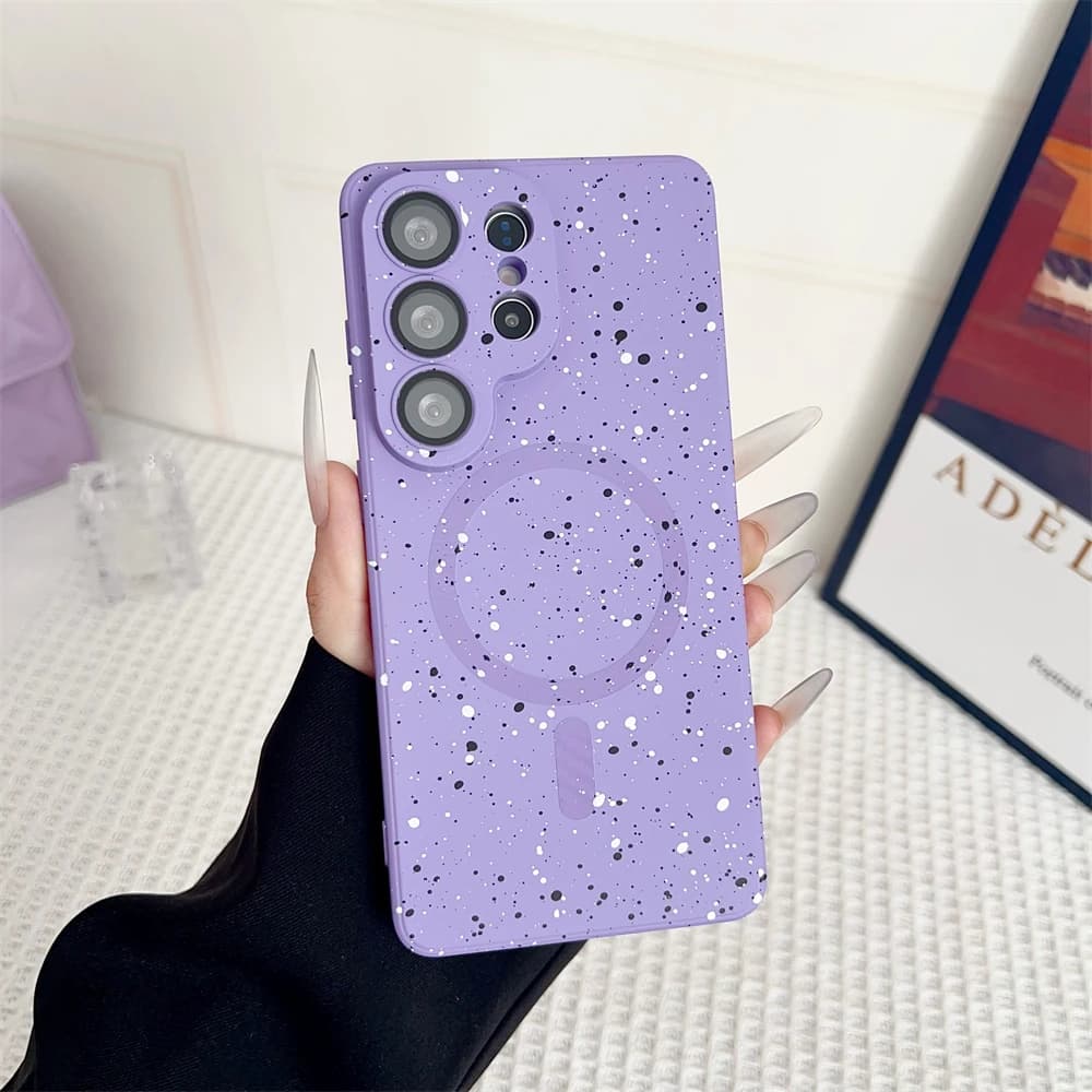Silicone Phone Case for Samsung Galaxy S26 Ultra S25 S24 S23 S22 S21 Plus A56 A55 A36 A16 A26 for Magsafe Wireless Charging Cover