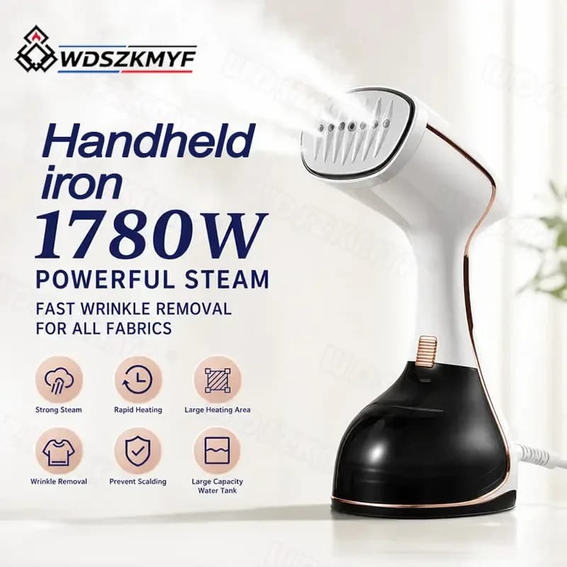 2in1 Handheld Steam Hanging Iron 20 Seconds Fast Preheat EU/US Multifunctional 1780W Portable Home Small Fabric Clothes Steamer