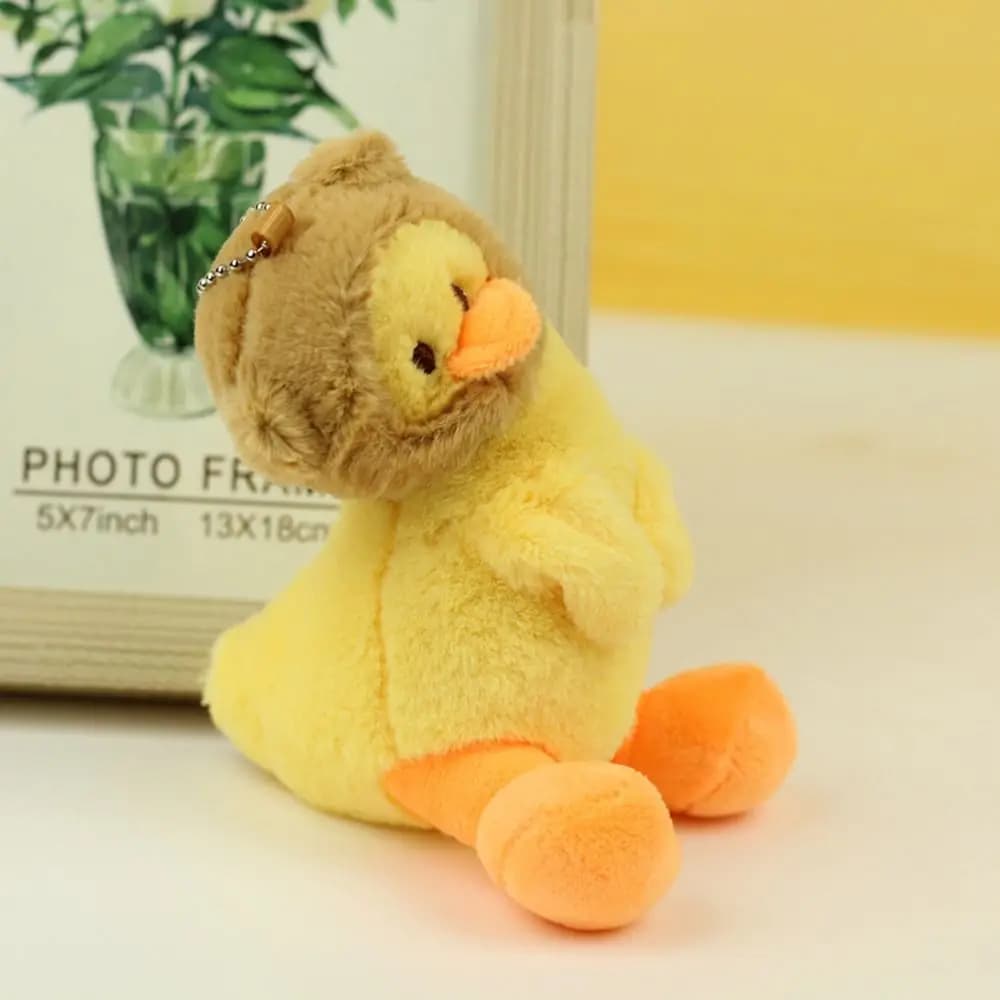 Moda peluche ripiene cartone animato anatra gialla portachiavi animali creativo ciondolo borsa anatra ciondolo carino morbido borsa da scuola