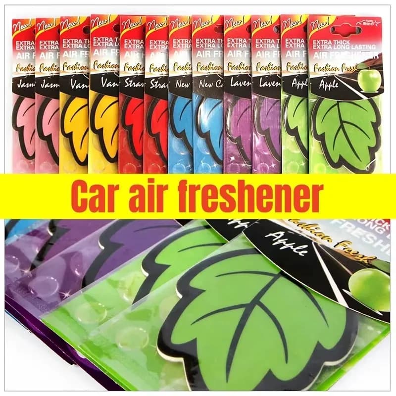 1/2/3/4/6/10pcs Auto Natural Perfume Card Tea Deodorant Car Hanging Vanilla Perfume Fragrance Foil Shape Car Accessories