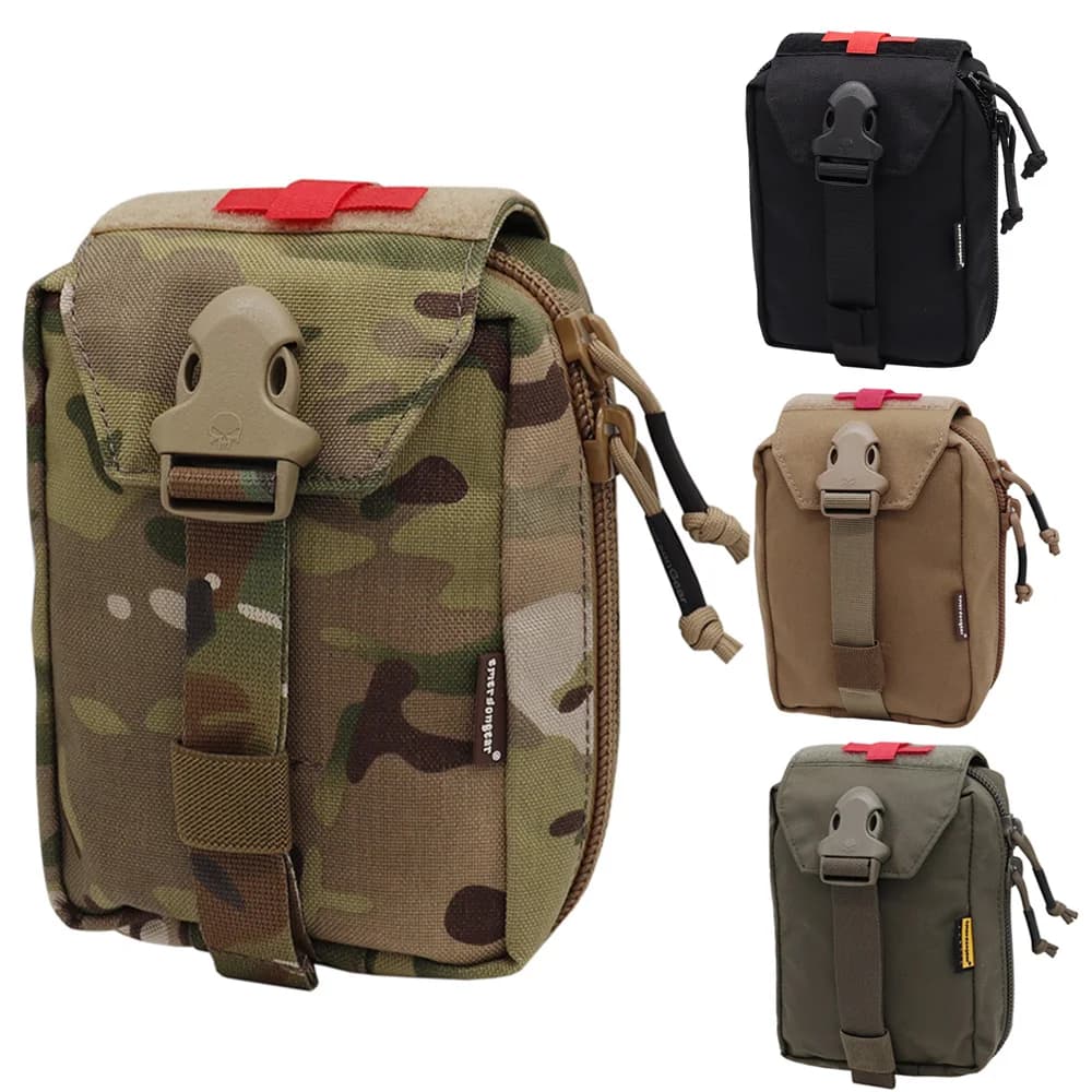 Emersongear Tattico MOLLE Kit di Primo Soccorso Pouch Carrier Medico EMT IFAK Borsa di Sopravvivenza con Cerniera Multicam Molle Tool Pouch