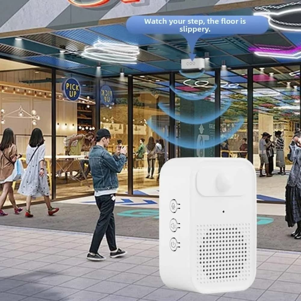 Sensore a Infrarossi per Campanello di Benvenuto con Funzione di Registrazione, Rilevatore di Movimento PIR, Sensore per Porta, Allarme Wireless Intelligente