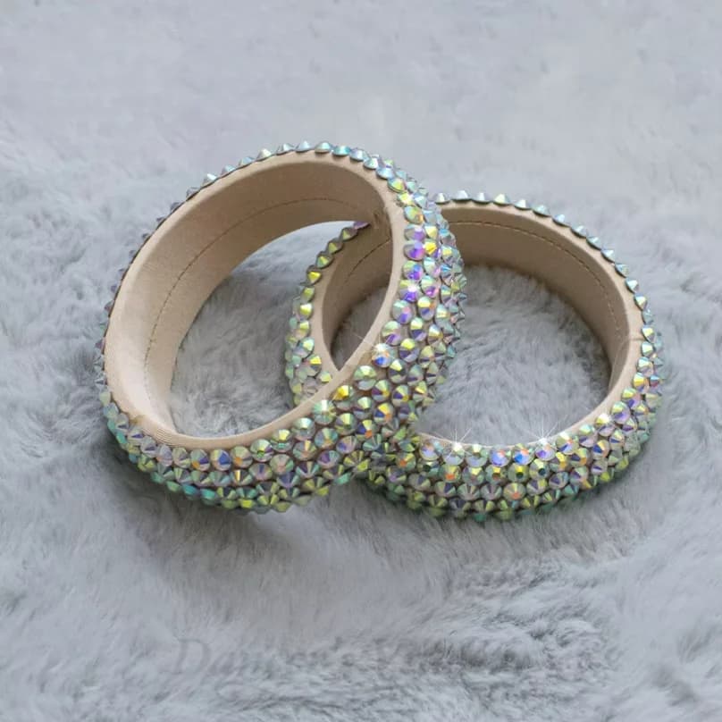 Nuovo Braccialetto per Danza del Ventre con Strass, Gioiello in Pietra, Polsino, Accessori per Danza Orientale