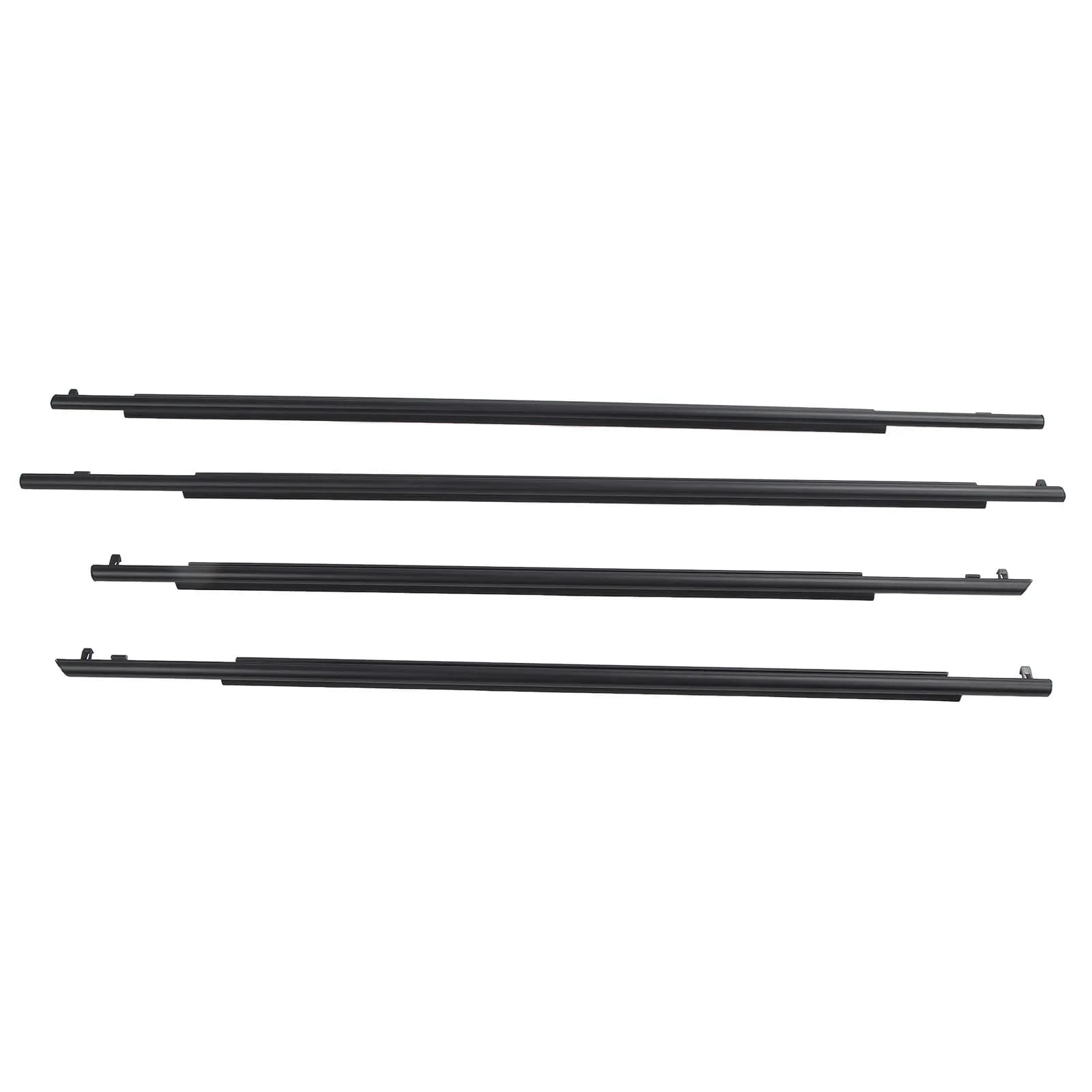 4PCS Premium Rubber Door Belt Moulding Weatherstrips 75710-47021 - Outside Window Seal Belt for Toyota Prius 2010-2015