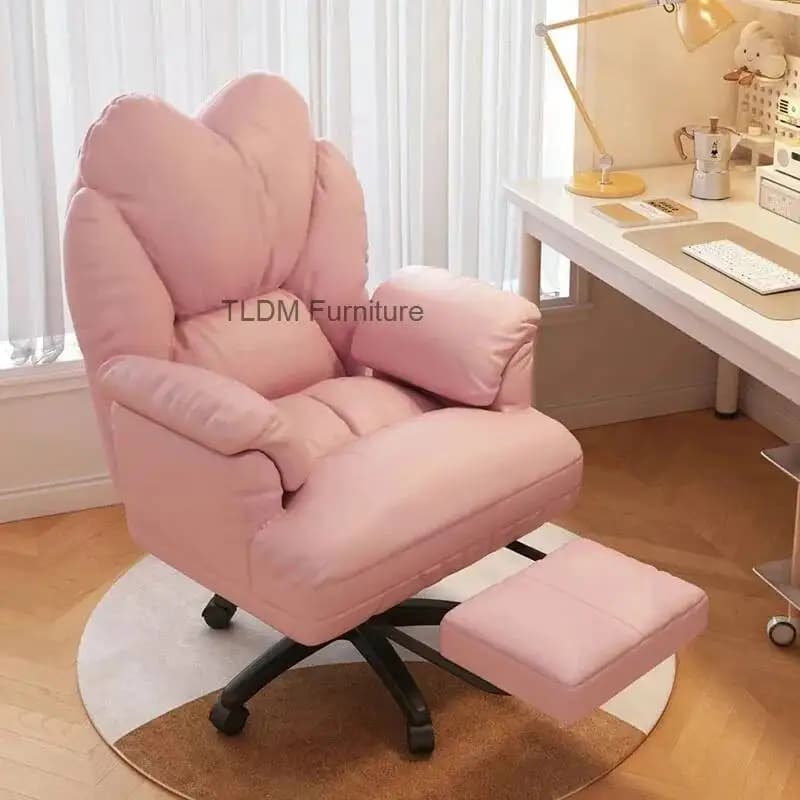 Sedia da ufficio per computer pigra Comoda poltrona reclinabile con cuscino di design Sedia da ufficio ergonomica rilassante Silla Oficina Mobili per la casa