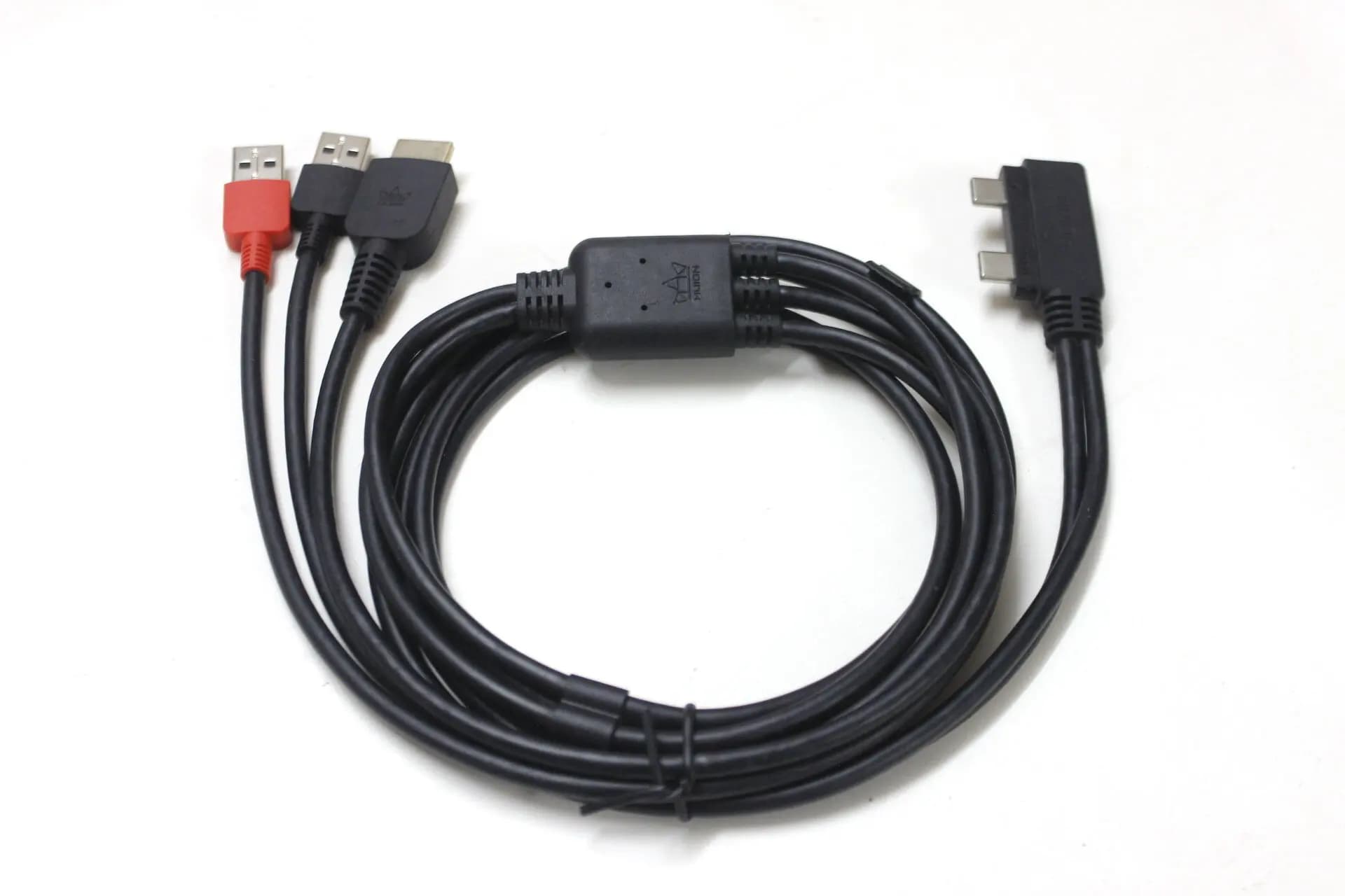 Cable 3 in 2 Double USB-C to HDMI+USB-A for Huion Display Kamvas Pro 13/16 Screen 2.5K