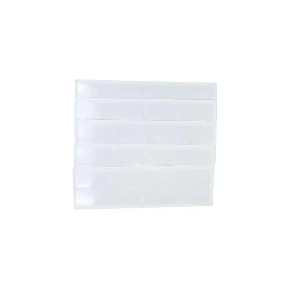 20pcs Plastic Tag Pockets Small Clear Label Holders Self-Adhesive Transparent Index Card Pockets