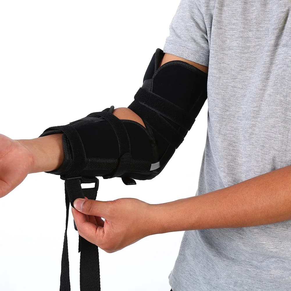 1 pz medico braccio ortesi avambraccio frattura gomito fissazione supporto bretelle polso regolabile distorsione riabilitazione protezione tutore