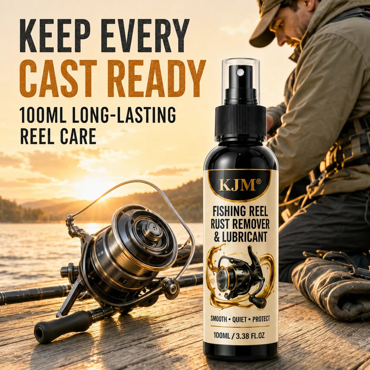 KJM Multi Purpose Oil Spray 100ML Fishing Reel Bearing Gear Lubricant For Bike Chains Locks Fans Machinery Anti Rust Oil