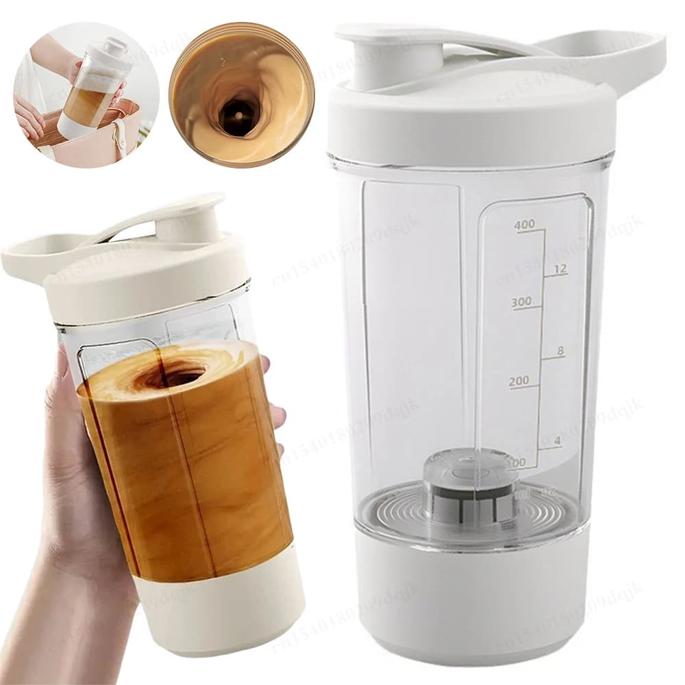 Nuovo agitatore automatico con agitatore USB ricaricabile per frullati di proteine e frullati di ricambio per pasti, tazze di miscelazione portatili
