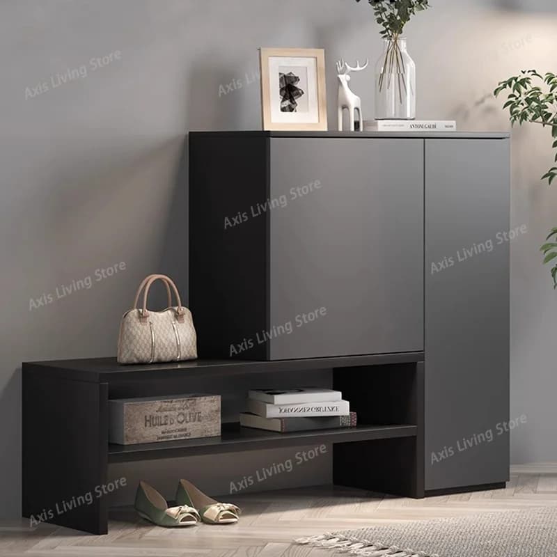 Organizer With Seat Shoe Cabinet Entrance Hall Vertical Storage Shoe Shelf Designer Minimalist Cupboard Gabinete Home Furniture