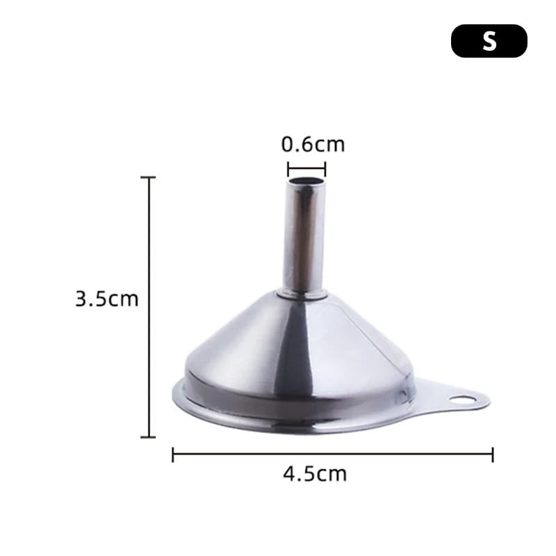 Set di imboccatori da cucina in metallo per alimenti, imboccatori per riempire bottiglie, imboccatori piccoli per oli essenziali e spezie, in acciaio inossidabile