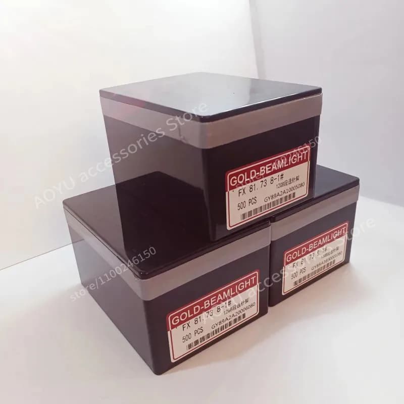 500 Pcs GOLD-BEAMLIGHT FX 81.73 12G/14G Eight-Segment Needle Selection Auxiliary Needles For Computerized Flat Knitting Machines