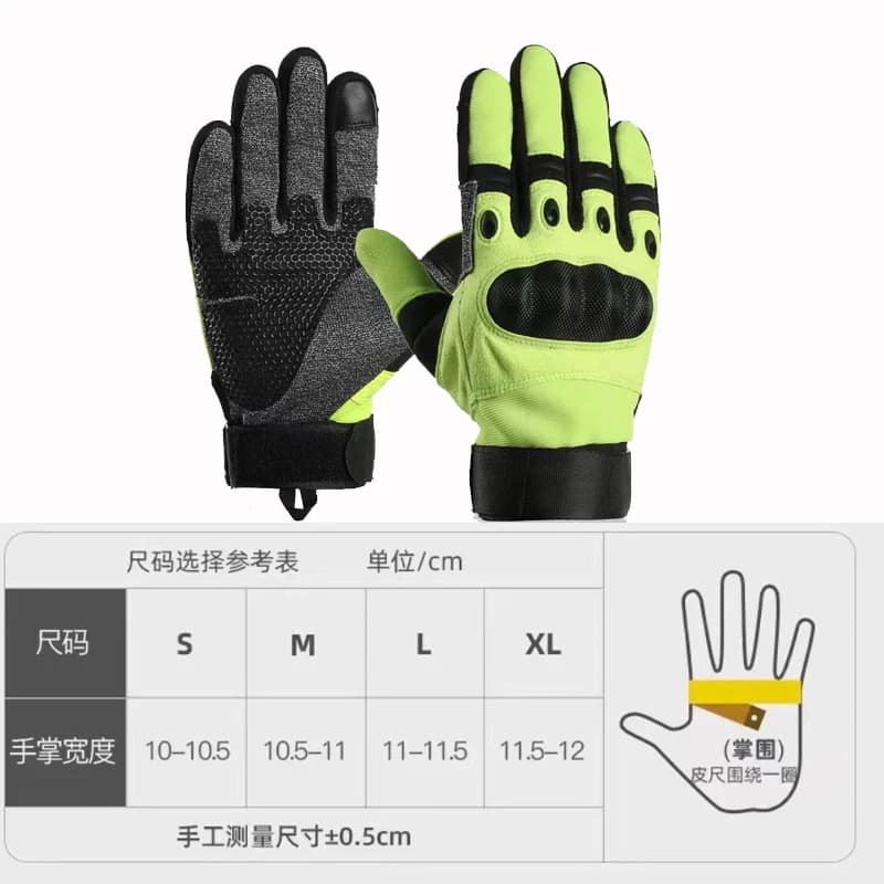 Guanti da equitazione per moto Livello 5 Guanti anti-taglio per alpinismo a dita intere Guanti assorbenti per il sudore Guanti per autodifesa da uomo all'aperto