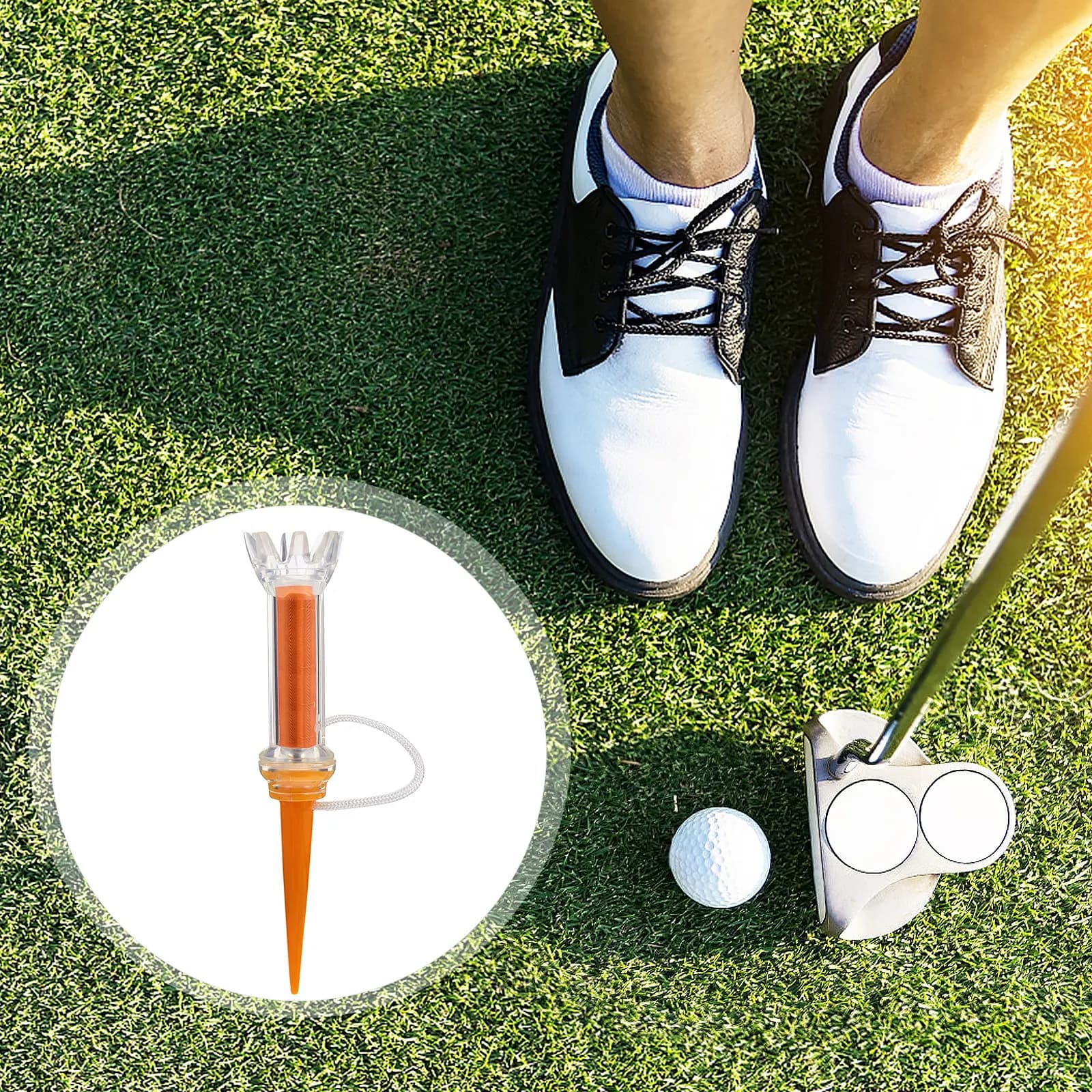 Supporto per Palline da Golf a Forma di T in Plastica, Accessori Leggeri per Allenamento e Attrezzatura da Golf