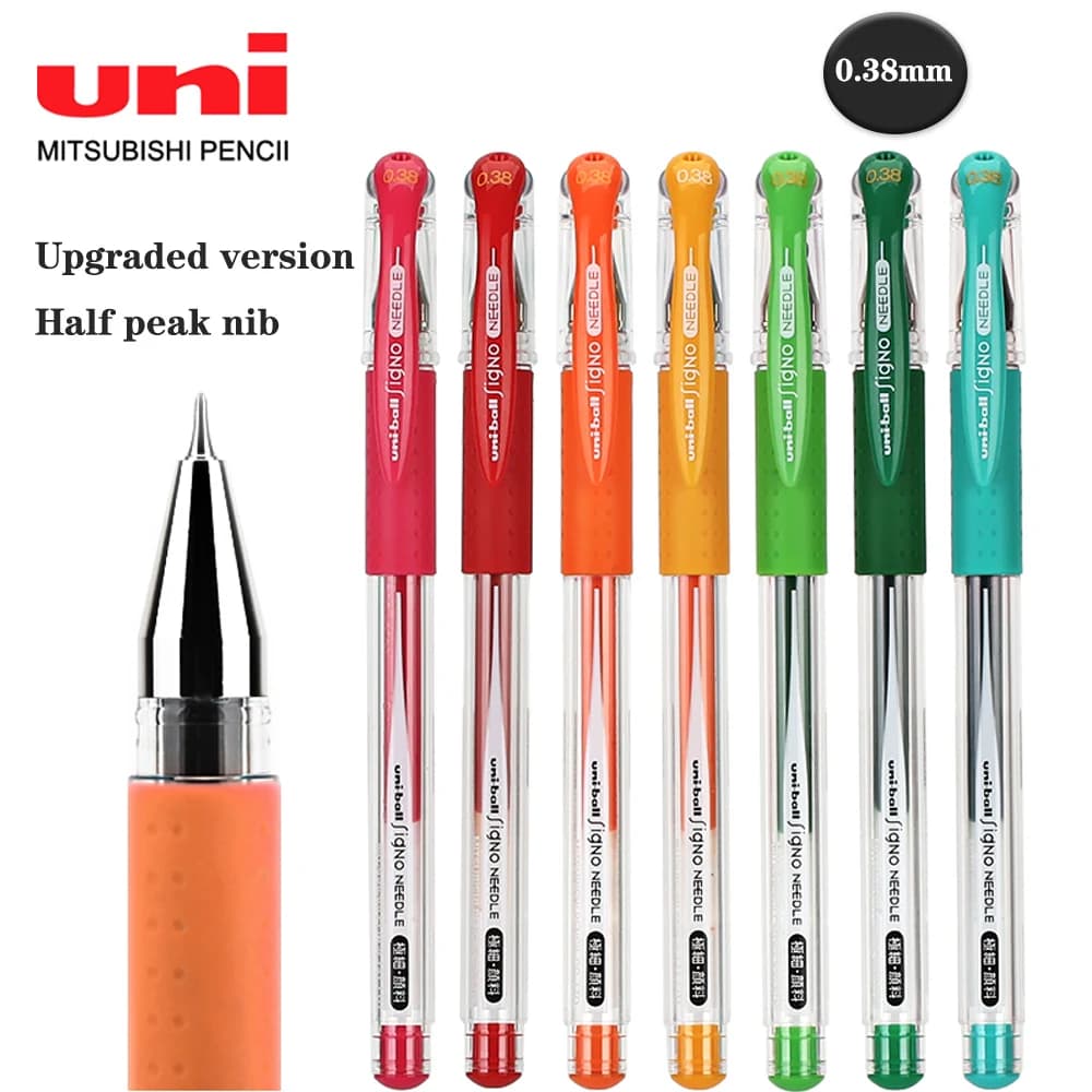 Nuovo aggiornato giapponese UNI Gel penna UM-151ND ago tubo testa colore firma penna 0.38mm carino acqua penna ufficio scuola di cancelleria